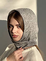 Капор жіночий теплий зимовий D.Hats колір світло сірий