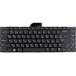 Клавіатура для ноутбука DELL Inspiron 14-3421 чорна, чорний фрейм KB315284