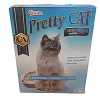 Pretty Cat Premium Gold Carbon Activ Наповнювач для котячого туалету, бентонітове, Активне вугілля 5 кг