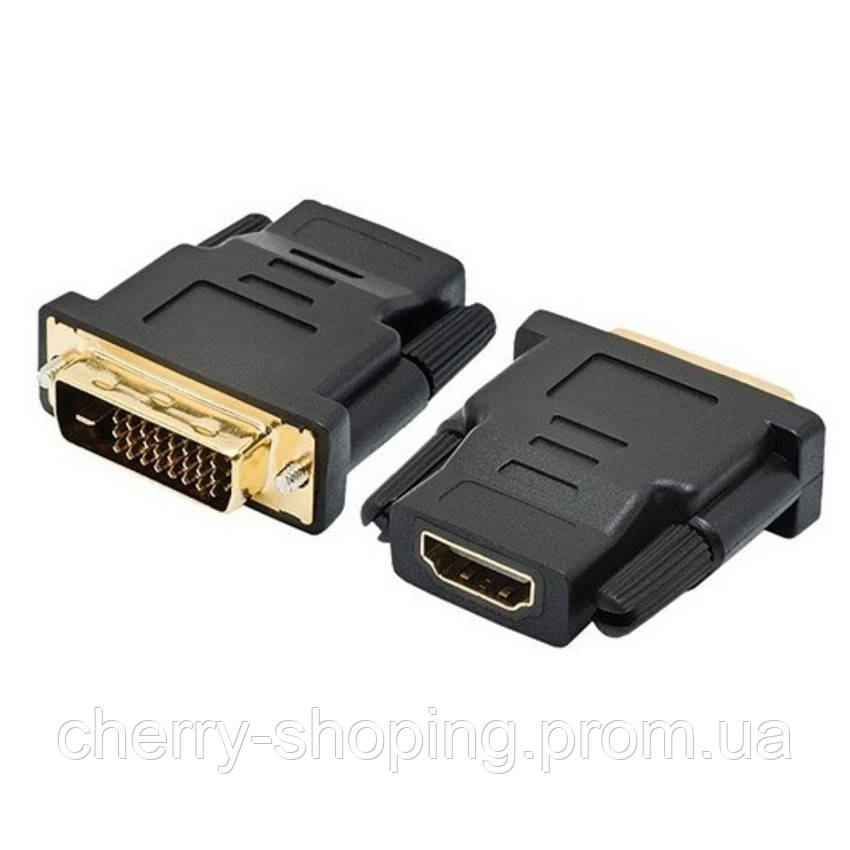 Переходник HDMI(мама)/DVI-I 24+5 (папа) Black Q50 i (ID#2040382792 ...