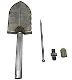 Саперна лопата з пилкою, алюмінієва ручка, зі щупом, 19 см., фото 2