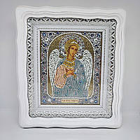 Ікона Ангела Хранителя з розписом та стразами 26×24 см