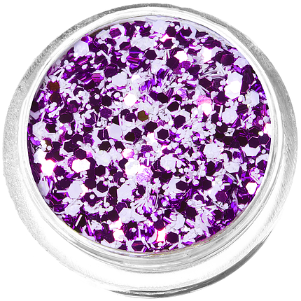 Конфеті для дизайну K-13, фіолетово-білий мікс, фото 1