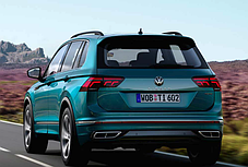 Емблема напис TIGUAN VW (Фольцваген) NEW type - Хром 220x20 мм, фото 3