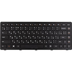 Клавіатура для ноутбука LENOVO G400S чорна, чорний фрейм KB315246