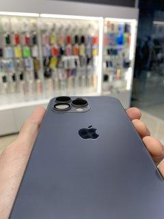 Бампер для apple iphone 13 pro, Матовый защитный стеклянный чехол с закаленным стеклом серый с magsafe - фото 9 - id-p2040412950