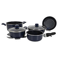 Набір посуду Gimex Cookware Set induction 8 предметів Bule (6977228)