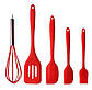 Набір кухонного приладдя kitchenWare 5 предметів, red, фото 4