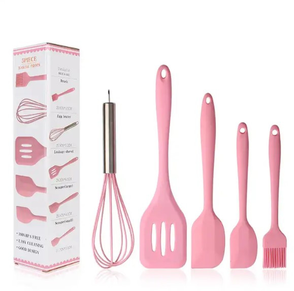 Набір кухонного приладдя kitchenWare 5 предметів, pink