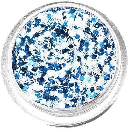 Конфеті для дизайну K-15, біло-блакитний мікс, фото 1