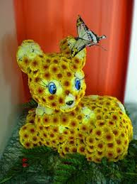 Іграшка з живих квітів — оленя., фото 1