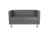 Офісний диван BNB Bongo Двомісний Темно-сірий (Колір 8833), фото 2