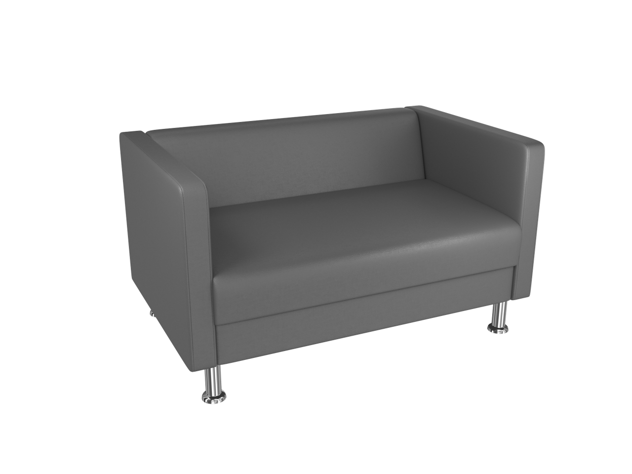 Офісний диван BNB Bongo Двомісний Темно-сірий (Колір 8833)
