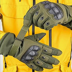 Тактичні зимові рукавички з сенсорними пальцями, Розмір XL / Повнопалі рукавички для ЗСУ водонепроникні