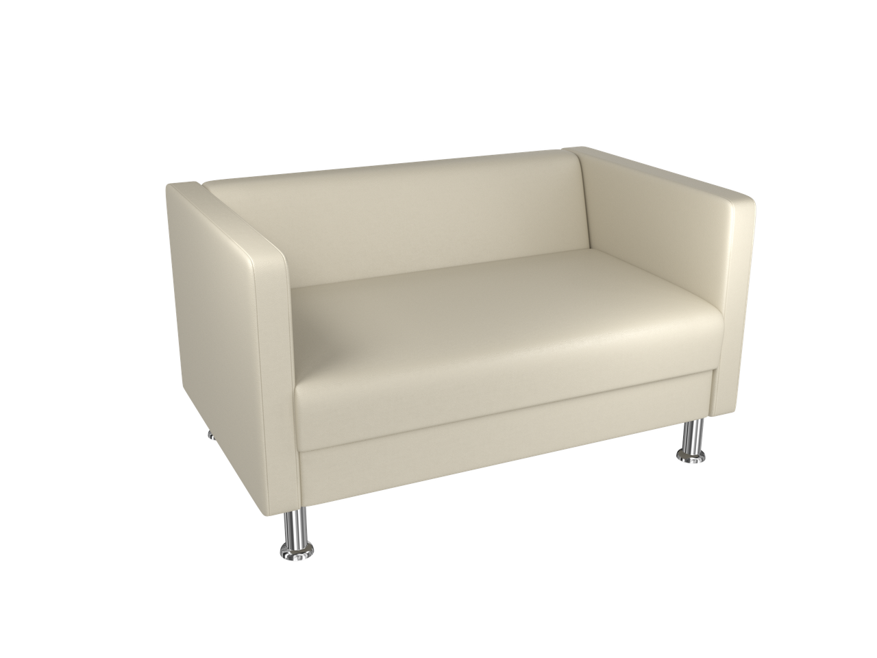 Офісний диван BNB Bongo Двомісний Білий (Колір 2200)