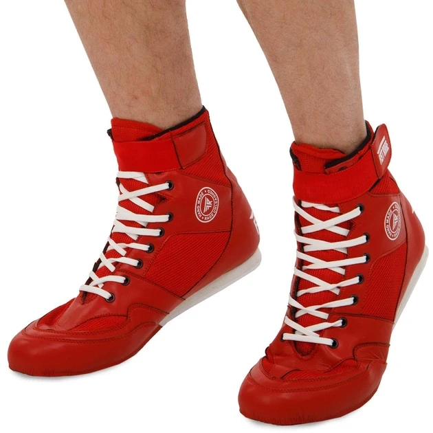 Боксерки шкіряні FISTRAGE VL-4172 розмір 37 червоний, фото 1