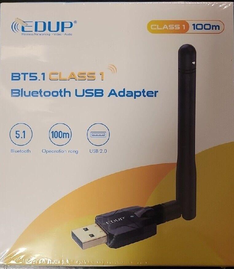EDUP Long Range USB Bluetooth 5.1 адаптер для ПК USB класа 1 адаптер BT5.1 100 м, фото 1