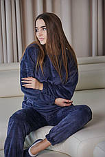 Жіноча піжама махрова тепла домашній костюм р. S,M,L,XL, фото 5