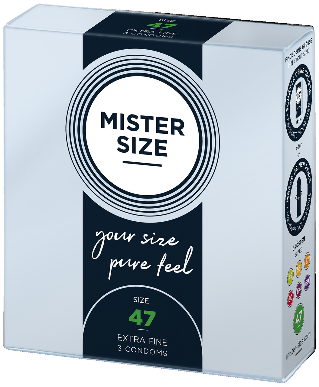 Презервативи Mister Size 47 mm (3шт), фото 1