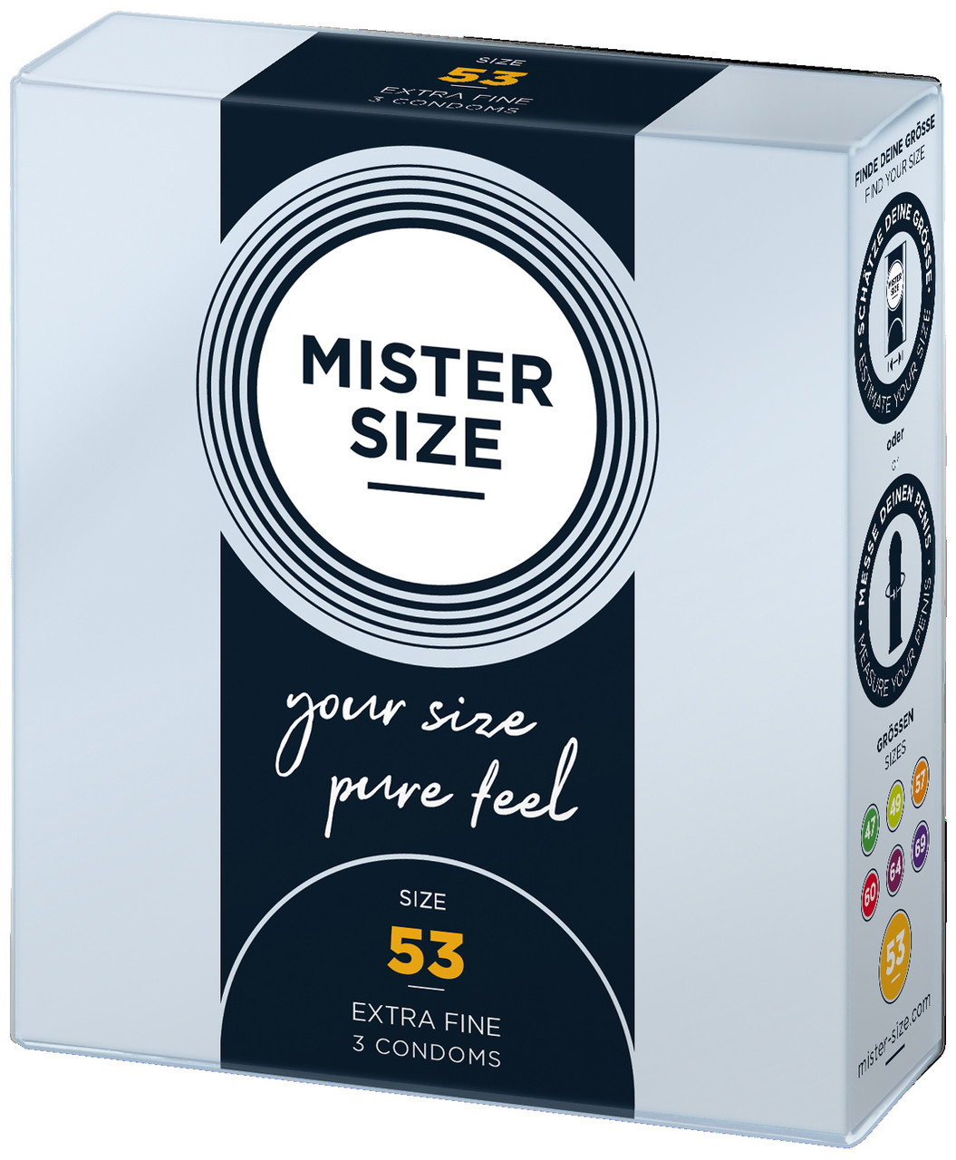 Презервативи Mister Size 53 mm (3 шт.), фото 1