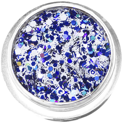 Конфеті для дизайну K-04, синьо-білий мікс, фото 1