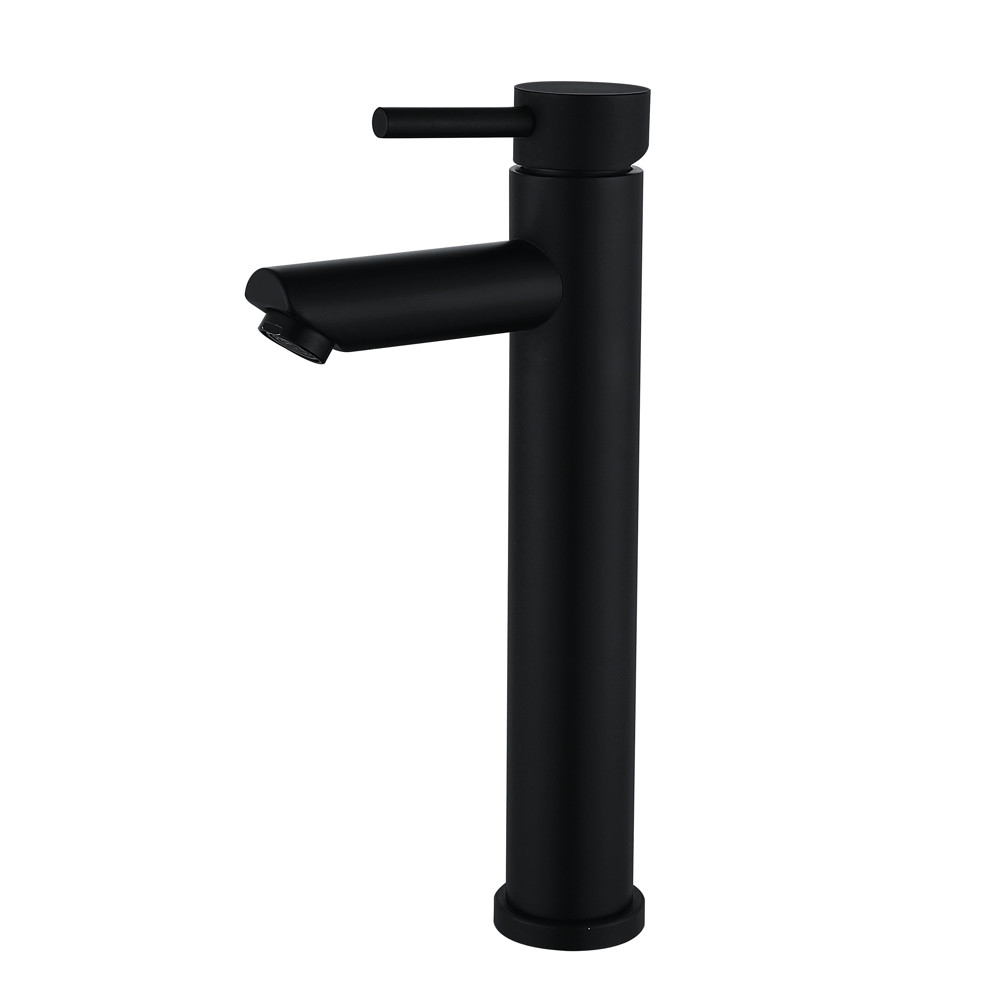 Змішувач для умивальника WEZER EKO11A-01-BLACK високий