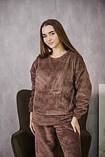 Жіноча піжама махрова тепла домашній костюм р. S,M,L,XL, фото 6