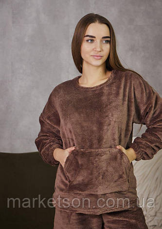 Жіноча піжама махрова тепла домашній костюм р. S,M,L,XL, фото 1