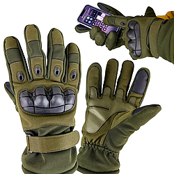 Тактичні зимові рукавички з сенсорними пальцями, Розмір 2XL / Повнопалі рукавички для ЗСУ водонепроникні