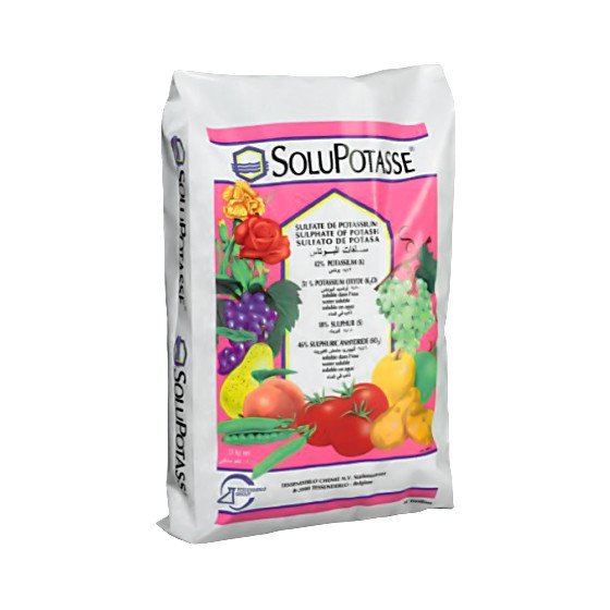 Сульфат калію Солюпотас (SoluPotasse) 25 кг, мінеральне добриво, мікроелементи, Tessenderlo Group (Тессендерло Групп), Бельгія