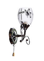 Светильник настенный, классическое бра Sunlight стеклянный плафон 1312/1