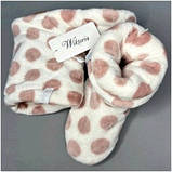 Хатні капці жіночі чобітки уггі угі уги м'які теплі фліс махрові хутро горох вікторія wiktoria 010 ugg, фото 4