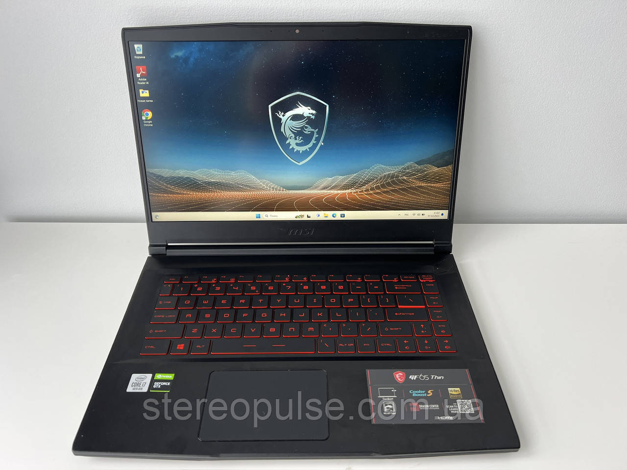 MSI GF65 Thin 10SDR (MS-16W1): i7-10750H/ GTX1660 Ti(6Gb)/ 16Gb DDR4/ 512Gb SSD