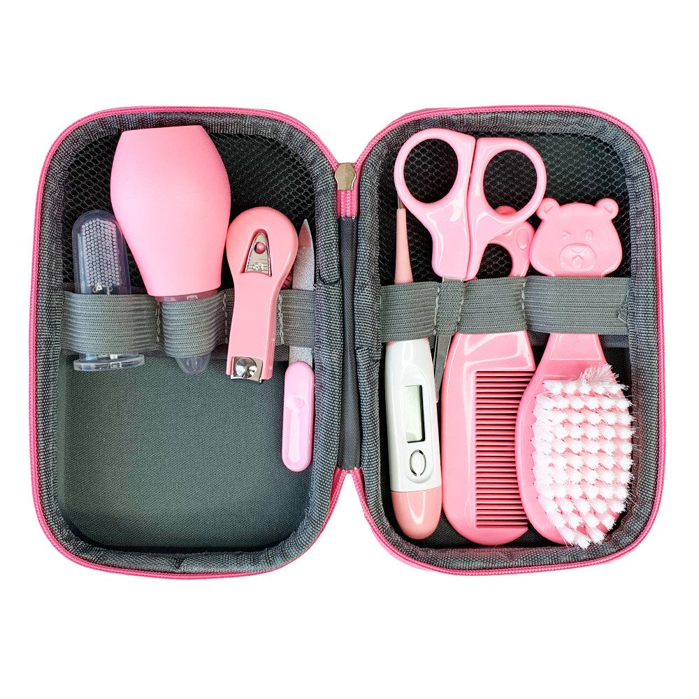 Гігієнічний набір у рожевому футлярі 16*10*5см, MEGAZayka, 0718 рожевий