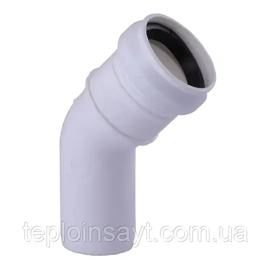 Коліно каналізаційне внутрішнє 32х45°