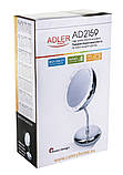 Дзеркало косметичне Adler AD 2159 LED 3x zoom, фото 7