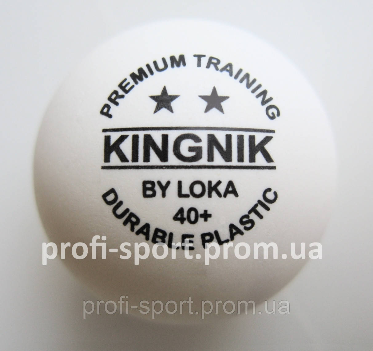 Kingnik 40+ 2* Durable Plastic PREMIUM TRAINING пластикові м'ячі настільний теніс