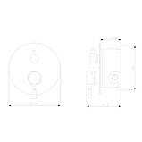 Душева система WEZER EKO17B-01-BLACK, нержавіюча сталь, чорний, фото 4