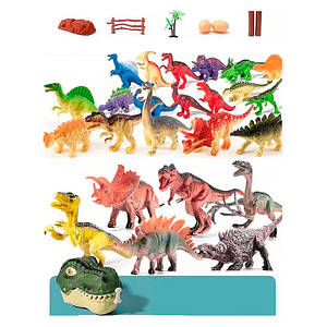 Фігурка TQ680-148 (24шт) набір, динозаври, від 6см до 15см, упаковка-динозавр, в карт.обгортці, 28-18-16см