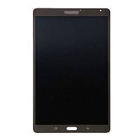 Дисплей к планшету Samsung T700 Galaxy Tab S 8.4 (Wi-Fi) в сборе с сенсором bronze (оригинал переклей)