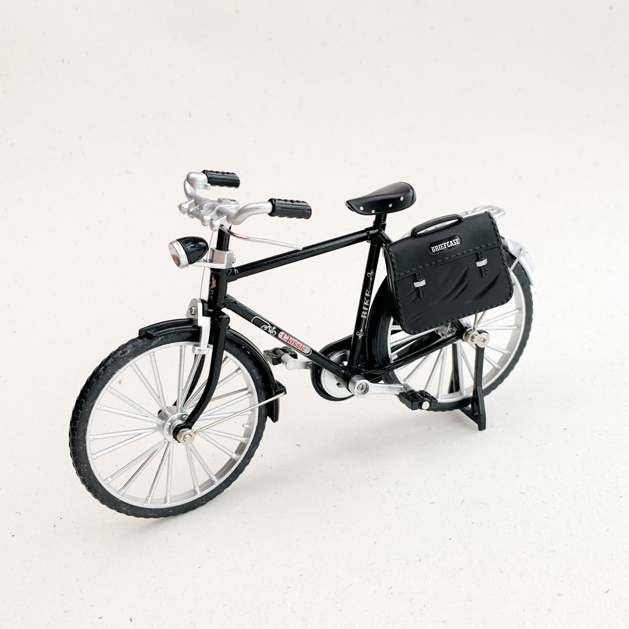 Мініатюра велосипед із сумочкою Пряма рама 1 8*5.5*12.5 см Чорний