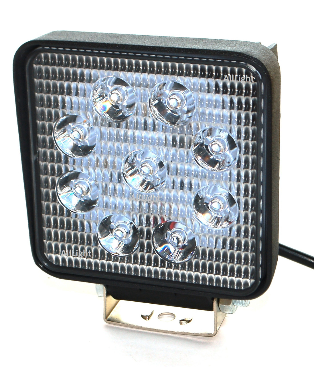 Світлодіодна фара AllLight 060type 27 W 9chip EPISTAR spot 9-30 V (тонкий радіатор)