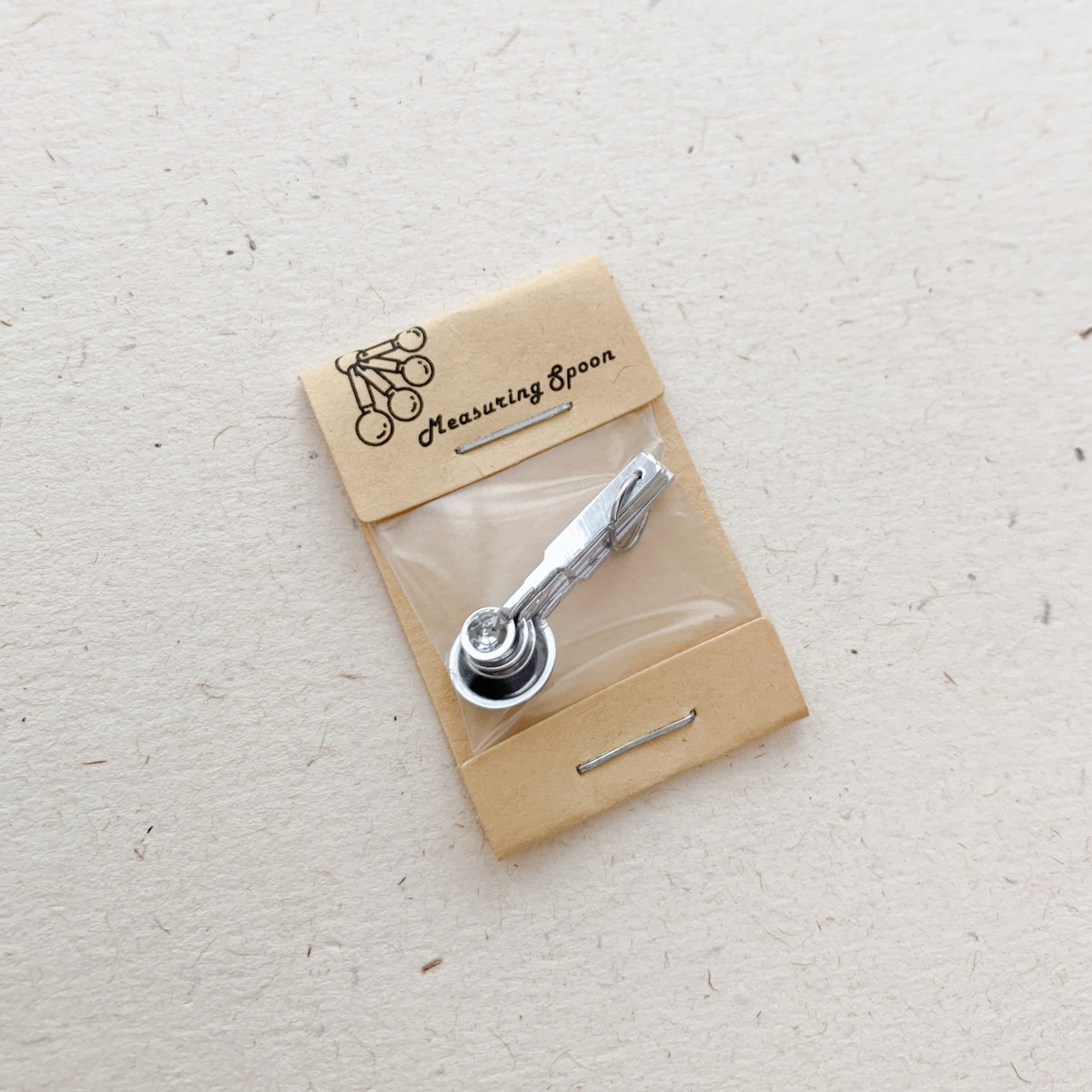 Мініатюра набір мірних ложок 2 см Срібло, фото 1