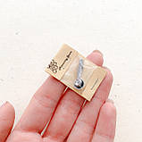 Мініатюра набір мірних ложок 2 см Срібло, фото 2