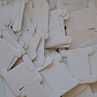 Шпули картонные для мулине белые с обеих сторон (500 шт)