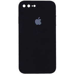 Silicone case for iPhone 7 Plus/8 Plus (18) black (квадратний) square side