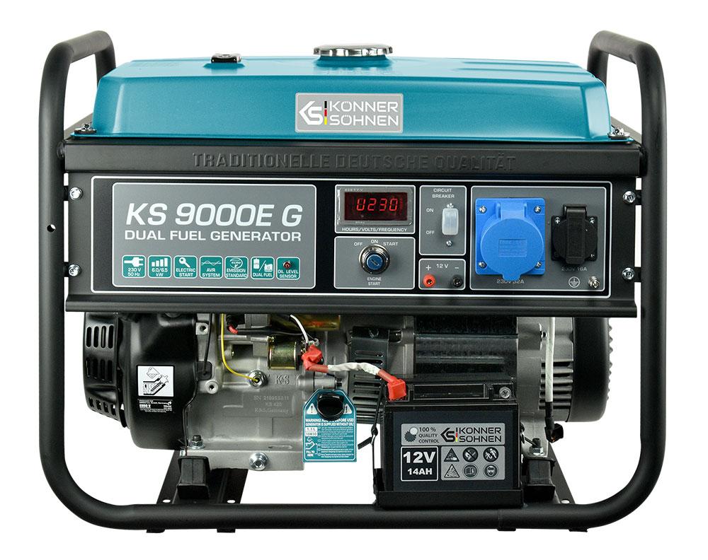 Генератор газобензиновий Konner&Sohnen KS 9000E G (6,5 кВт)