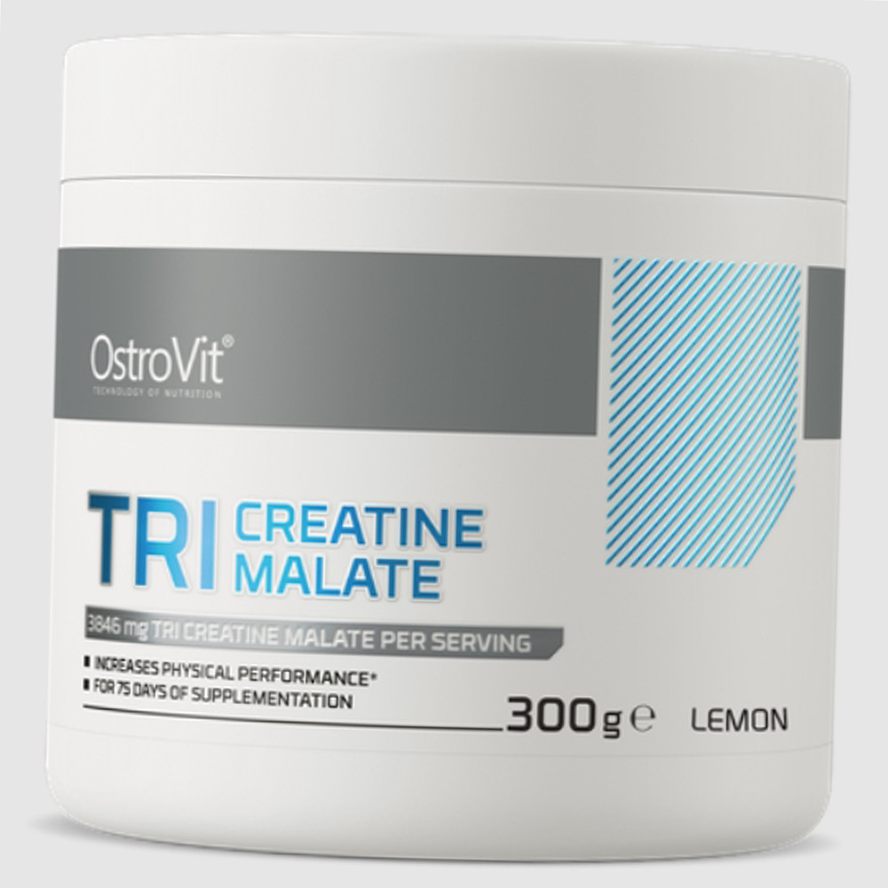 Трикреатин малат OstroVit 100% Tri Creatine Malate 300 грамм Лимон