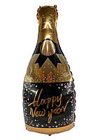 Фольгированный шар Бутылка шампанского Happy New Year Китай, 100/47 (ВЗ)