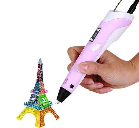 3D ручка PEN-6 c LCD-дисплеем Draw Your Dream (набор трафаретов, графический планшет, 100 м пластика) EN - фото 5 - id-p2040507136